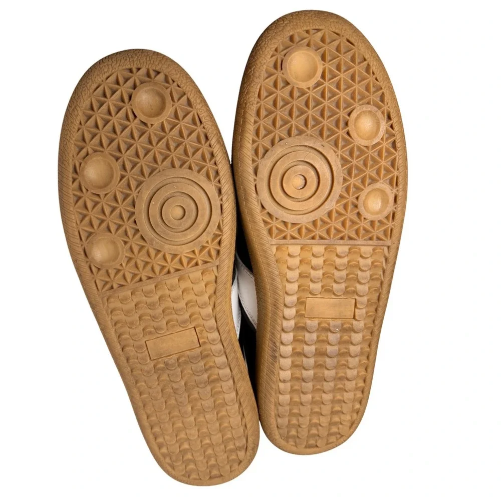 Beckett Simonon Morgen GAT Leather‎ Sneakers Black White Gum Sole 7.5